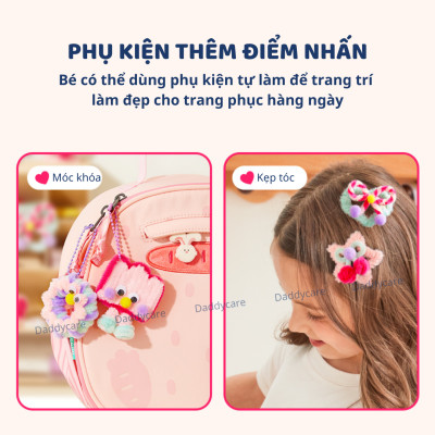 Kẽm nhung làm hoa, kẹp tóc DIY cho bé Mideer Chenille Stem Craft Collection