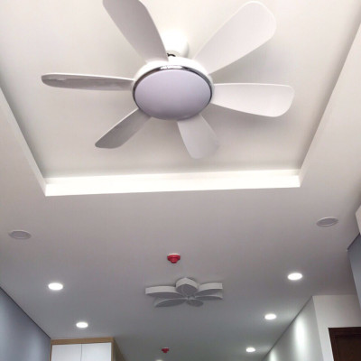 Quạt trần có đèn trang trí, động cơ DC tiết kiệm điện thế hệ mới, có điều khiển từ xa