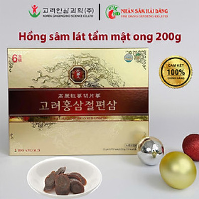 Hồng sâm lát tẩm mật ong Bio-Apgold hộp 200g Hàn Quốc