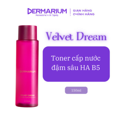 Dermarium Velvet Dream - Cấp nước HA B5 cho làn da căng mọng