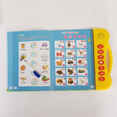 Sách Song Ngữ Anh Việt 1+ Kèm Bộ 3 Vở Luyện Viết Tự Xóa Thần Kỳ