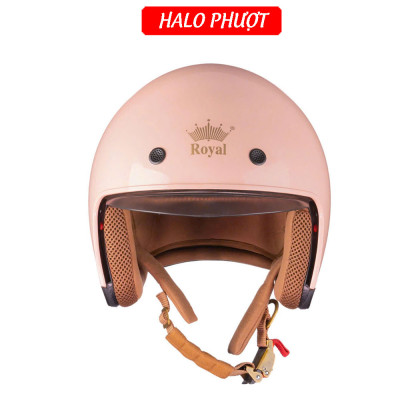 Mũ Bảo Hiểm Kính Âm Royal M139 Hồng Sữa, đủ size