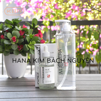 Combo Siêu Cấp Ẩm HA Plus 100ml Và Gel Lô Hội Aloevera Tặng 50g Mặt Nạ Dẻo (Hàng Chính Hãng)