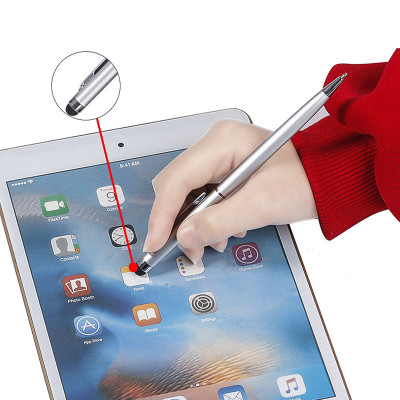 Bút cảm ứng 2 in 1 iphone ipad kiêm bút bi hiệu HOTCASE PEN cho điện thoại / máy tính bảng / các loại màn hình cảm ứng (cảm ứng siêu mượt mà, thiết kế thời trang) (Giao màu ngẫu nhiên) - hàng nhập khẩu