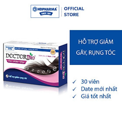 Thực Phẩm BVSK Viên Uống DoctorBio Tóc Khỏe Đẹp - Hỗ Trợ Làm Giảm Nguy Cơ Rụng Tóc, Hạn Chế Bạc Tóc