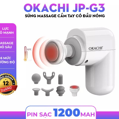 Súng Massage Có Đầu Nóng Okachi JP-G3 Màu Đen