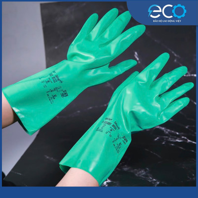 Găng tay cao su nitrile Ansell 37-676 chống hóa chất, chống cắt, dầu nhớt, chống nước