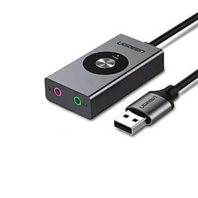 Bộ chuyển USB âm thanh 7.1 hỗ trợ Loa + Mic 1M Ugreen 50711 CM190 Hàng chính hãng