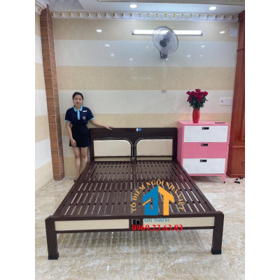 Giường sắt kiểu hộp nhiều kích thước