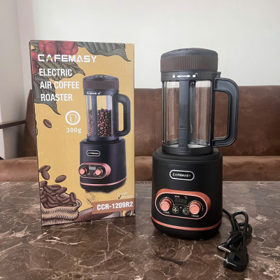 Máy rang hạt cà phê không khí dùng cho gia đình cao cấp Cafemasy CCR-1209R2 - Bảo Hành 12 Tháng (Hàng Nhập Khẩu)