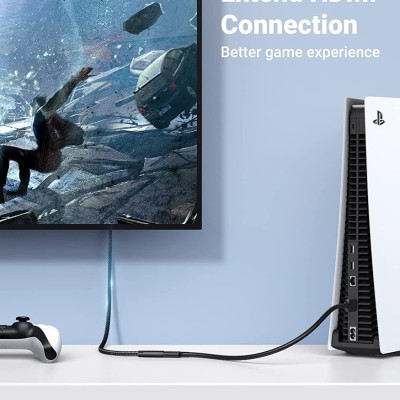 Ugreen UG40447HD151TK 1M 8K 60hz HDMI 2.1 cáp nối dài - HÀNG CHÍNH HÃNG