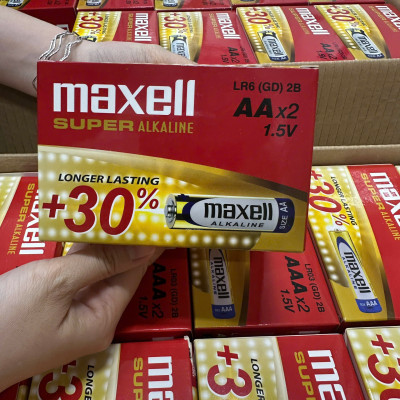 Pin Maxell Alkaline Super LR6 (AA)/ Pin tiểu 2A - Hàng chính hãng