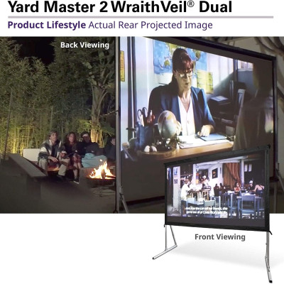 Màn Chiếu Elite Screens Dòng Yard Master 2 Dual (chiếu 2 mặt), 100 inch Tỷ lệ Khung Hình 16:9 (Vùng hiển thị 124.5 x 220.1 cm) 0.8 Gain (OMS100H2-DUAL) – Hàng Chính Hãng