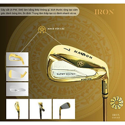 Bộ Gậy Sắt Iron (4,5,6,7,8,9,P) | Nason Golf