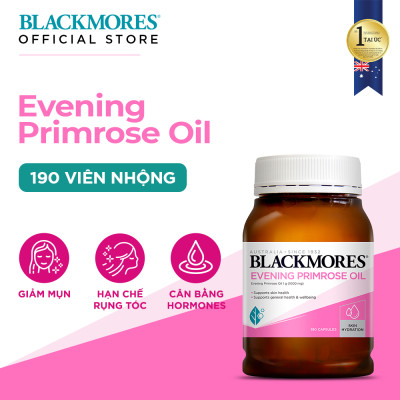 Tinh Dầu Hoa Anh Thảo Hỗ Trợ Cân Bằng Nội Tiết Tố Blackmores Evening Primrose Oil Lọ 190 Viên