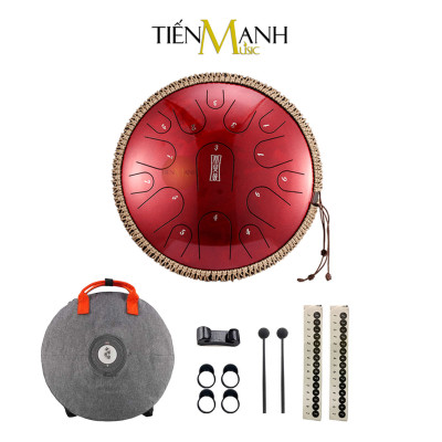 Trống Tank Hluru 15 Tone TBP15 14inch (Tone C & D Tùy Chọn - Steel Tongue Drum Lưỡi Thép Không Linh) Hàng Chính Hãng - Kèm Móng Gẩy DreamMaker