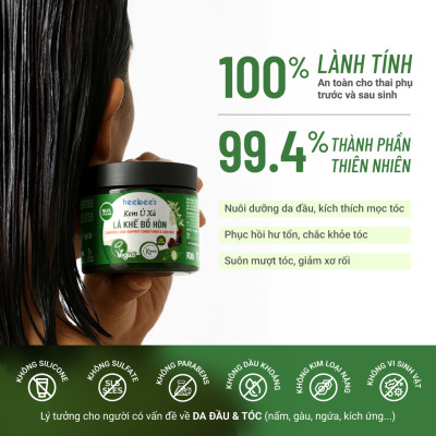 Kem Ủ Xả Lá Khế Bồ Hòn Heebee