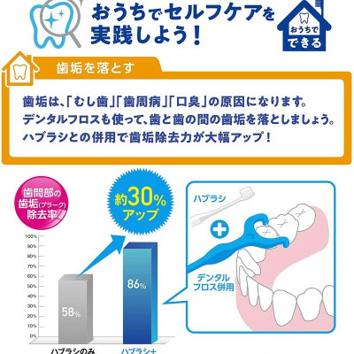 Set 30 tăm chỉ nha khoa Clinica Advantage chữ Y, giúp làm sạch cặn thức ăn và mảng bám giữa các kẽ răng - nội địa Nhật Bản 