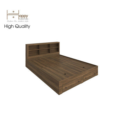 [Happy Home Furniture] FENNY, Giường ngủ -  kết hợp kệ đựng đồ ( chống ẩm cao cấp ), GNG_013, GNG_014, GNG_015, GNG_016