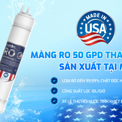 Máy lọc nước nóng lạnh RO Mỹ 11 lõi Karofi KAD-M68 - Giao trước lắp sau miễn phí toàn quốc - Bảo hành 36 tháng - Hàng chính hãng