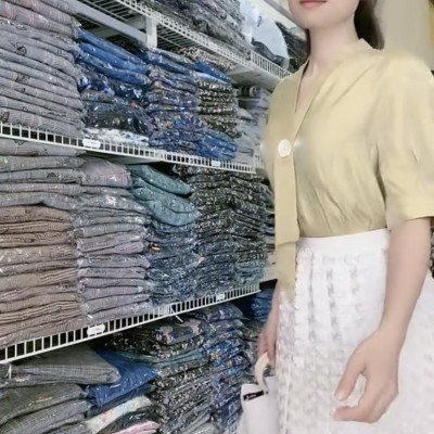 Set áo váy công sở cao cấp Myqlothing họa tiết hoa tao nhã.