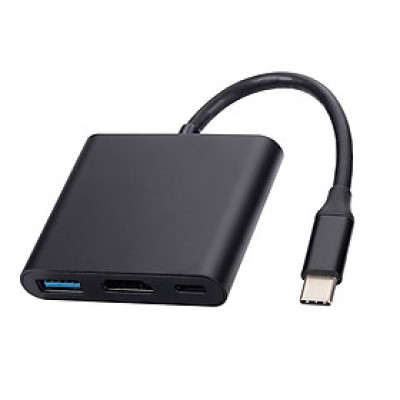 Bộ Chuyển Đổi eXtreme HL3101 Mở Rộng HUB Type-C Sang HDMI USB 3.0 và Type-C Tương Thích Macbook Window - Hợp Kim Nhôm - Hàng chính hãng