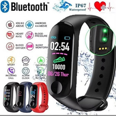 ĐỒNG HỒ ĐEO TAY VẬN ĐỘNG ĐO NHỊP TIM BƯỚC CHÂN