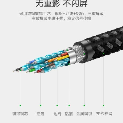 Ugreen UG50109HD131TK 3M màu Đen Cáp tín hiệu HDMI chuẩn 2.0 dây bọc lưới đầu hợp kim cao cấp - HÀNG CHÍNH HÃNG