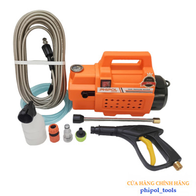 Máy rửa xe công suất 2300W PHIPOL TOOLS QXJ01 đa năng dễ sử dụng tặng đầy đủ phụ kiện - Hàng Chính Hãng