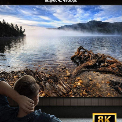 Ugreen UG20220HD145TK 1m Flat 2.1 hdmi 8k 60hz 48Gpbs M / M Zinc Alloy Braided Cable 4k 120hz - HÀNG CHÍNH HÃNG