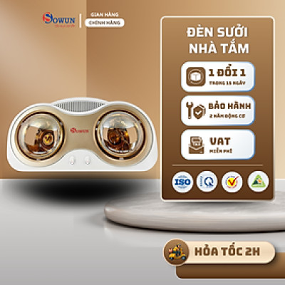 Đèn sưởi nhà tắm 03 bóng Sowun SW 8312 - Hàng chính hãng