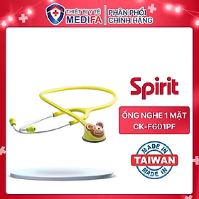Ống nghe nhi khoa 1 mặt Spirit CK-F601PF với nhiều hình dáng con vật dễ thương | BH 12 tháng