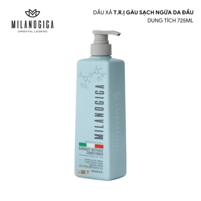 Dầu Gội/ Dầu Xả hương nước hoa Milanogica 725ml Phục hồi hư tổn, Giảm gàu sạch ngứa da đầu sạch bã nhờn