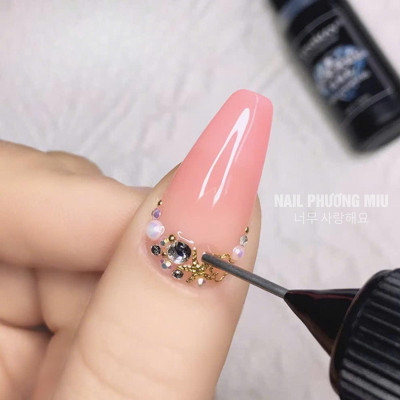 Bút Đính Đá VINIMAY Dạng Chai Gel Trong 15ml Đính Charm Đá Làm Nail Siêu Chắc, Dễ Cầm Nắm, Đầu Kim Chải Sơn Gel Đều Theo Ý Muốn Gắn Mọi Loại Charm