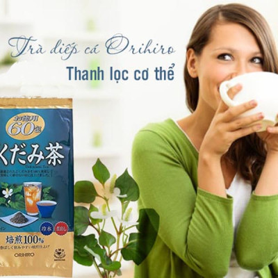 Trà Diếp Cá Mát Gan Giải Độc Orihiro (60 Túi / Gói)