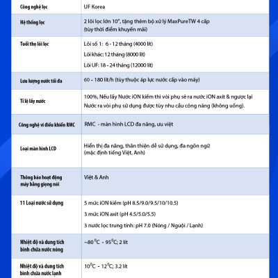Máy Lọc Nước Điện Giải Ion Kiềm ROBOT UHC 4711 Chức Năng Nóng Lạnh - Hàng Chính Hãng