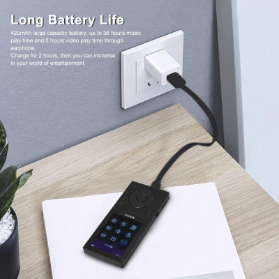 Máy Nghe Nhạc MP3 Bluetooth Ruizu D11 Bộ Nhớ Trong 8GB - Hàng Nhập Khẩu