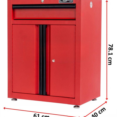 Tủ Dụng Cụ CSPS 61cm - 01 Hộc Kéo Màu Đỏ Chân Tăng Chỉnh