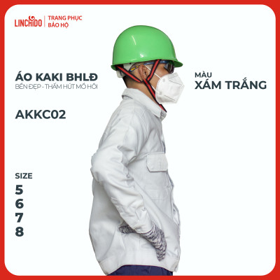 Áo kaki Bảo Hộ Lao Động Chất Liệu Thấm Hút Mồ Hôi Thoáng Mát Bền Đẹp - Mã AKKC02