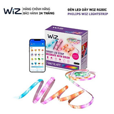 Đèn LED dây thông minh Wiz LightStrip RGBIC Matter & Wifi, hiển thị 16 triệu màu, kết nối App