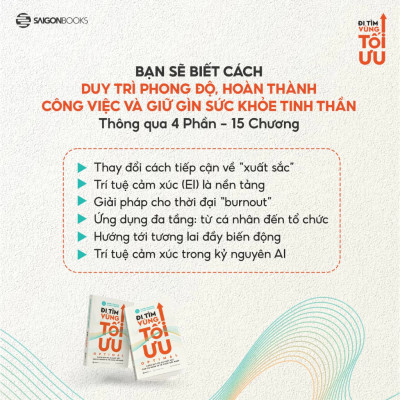 Sách - Đi Tìm Vùng Tối Ưu - OPTIMAL Duy Trì Sự Xuất Sắc Mỗi Ngày Bằng Trí Tuệ Cảm Xúc