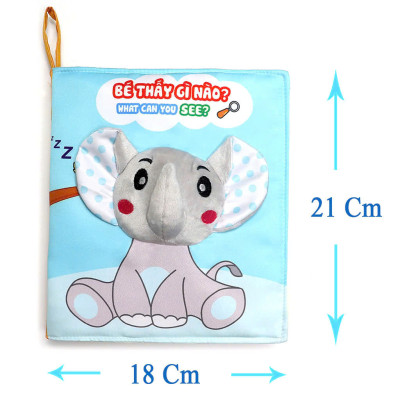 Sách vải Bé thấy gì nào? - Tương tác song ngữ cho bé học kĩ năng so sánh - Pipovietnam