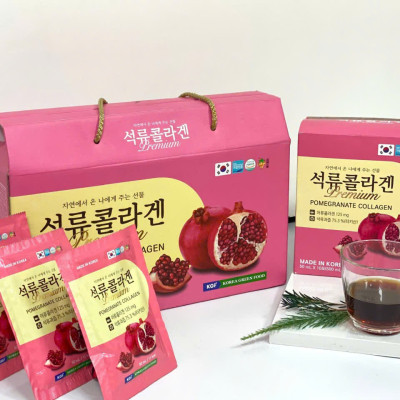 Hồng Sâm Lựu Collagen 20 gói Hàn Quốc - giữ mãi nét thanh xuân