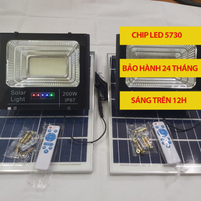 Đèn Năng lượng mặt trời tinh thể chống loá  thế hệ mới chính hãng Jindian JD-7200(200w)-Hàn Quốc