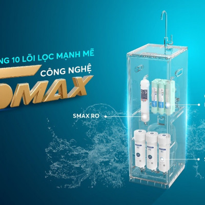 Máy lọc nước RO Mỹ 10 lõi Karofi KAQ-D58 Aiotec RO - Giao trước lắp sau miễn phí toàn quốc - Bảo hành 36 tháng - Hàng chính hãng