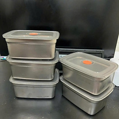 Hộp Inox 150ML Dày Dặn, Nắp Đậy Silocon Hút Chân Không, zoang chống chàn