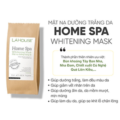 Mặt nạ Lá House Home Spa 15ml*8gói Dưỡng trắng da/ Ngăn ngừa mụn