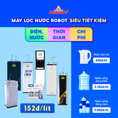 Máy Lọc Nước ROBOT Lọc R.O + UF Spring Pro 410G - UR - Hàng chính hãng