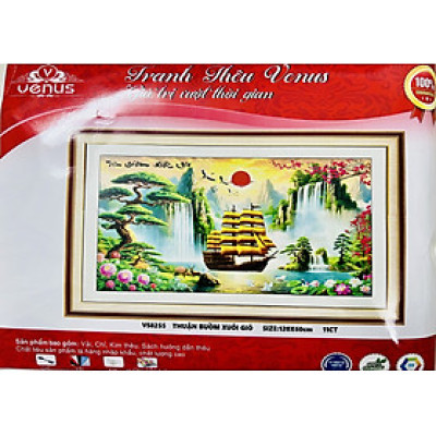 Tranh thêu kín Thuận buồm xuôi gió vs8255, kt 120x 60 cm