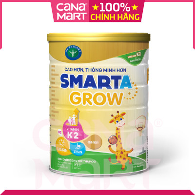 Sữa bột tốt cho bé Nutricare Smarta Grow, giúp trẻ tăng trưởng chiều cao, phát triển não bộ, dinh dưỡng cho trẻ thấp còi (900g)